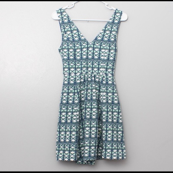 Maeve geometric print cutout sleeveless dress - Picture 2 of 4